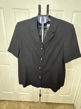 Karen Scott Black Short Sleeve Jacket
